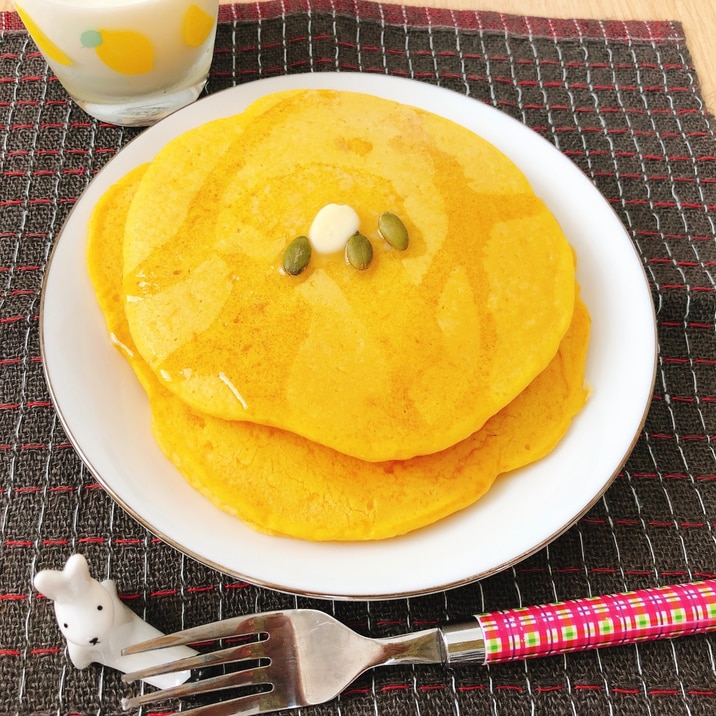 簡単!かぼちゃのパンケーキ(潰瘍性大腸炎◎)